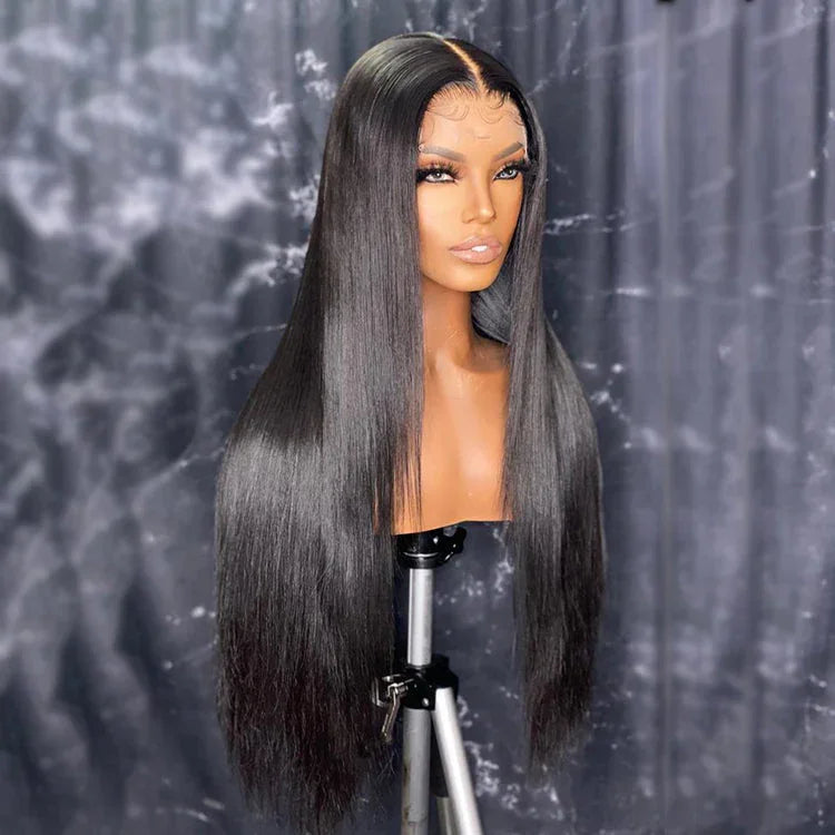 Ready To Wear Straight Hair 5x5 HD Lace Closure Unit Wig 180% Density Wig