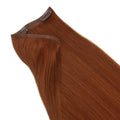Rich Copper Auburn seamless clip-in hair extensions in 100% human hair – Nikki Smith Hair Collection