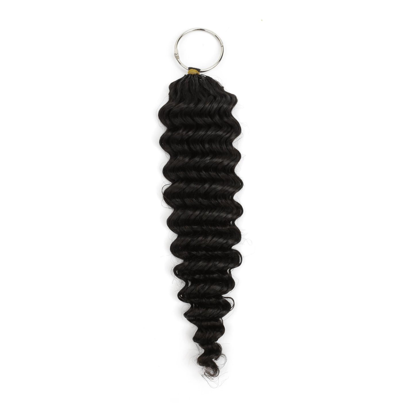 16-inch Deep Wave feather crochet human hair β Nikki Smith Hair Collection