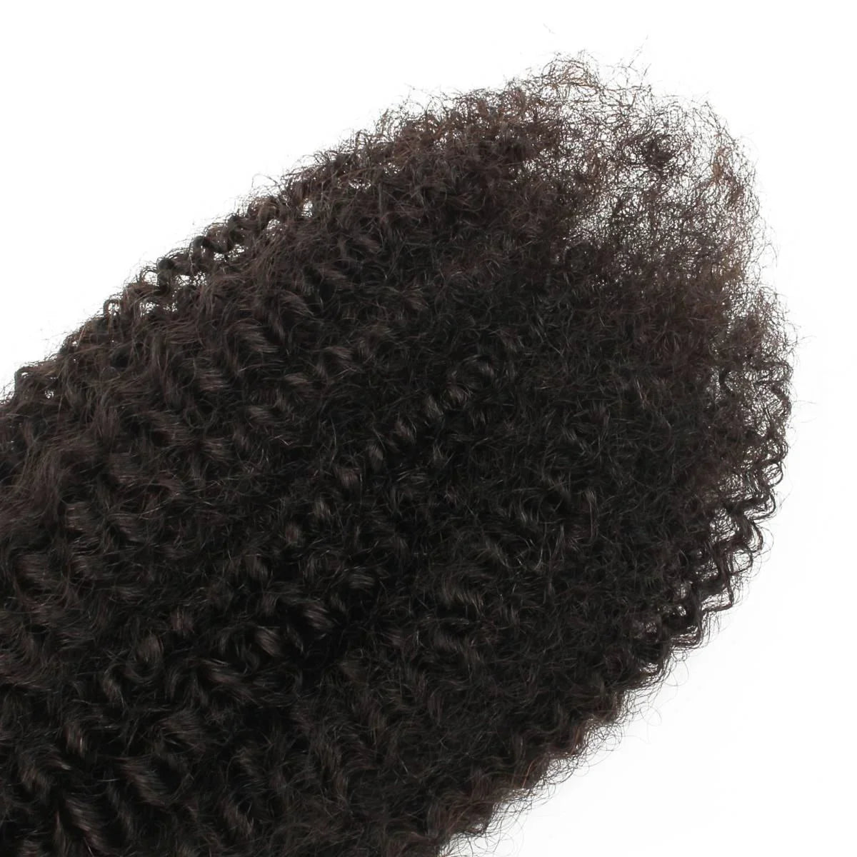 Detailed view of Afro Kinky Bulk Hair, highlighting soft texture, natural color, and suitability for full, stylish looks