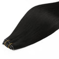 Jet Black invisible clip-in hair extensions in 100% human hair – Nikki Smith Hair Collection
