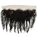 Jerry curl 13x4 transparent lace frontal made from 100% virgin human hair