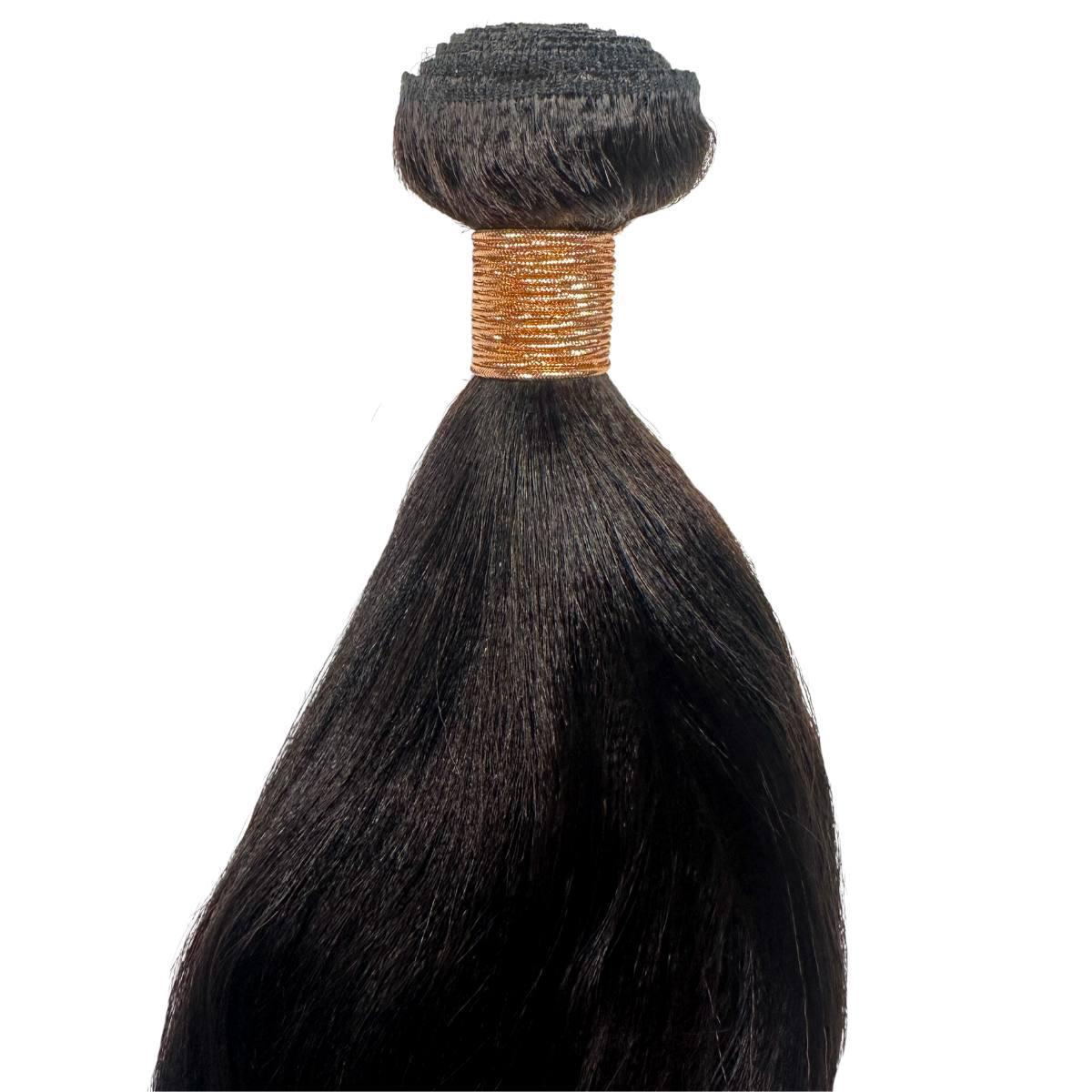 Yaki straight human hair 3 bundle deal from Nikki Smith Hair Collection