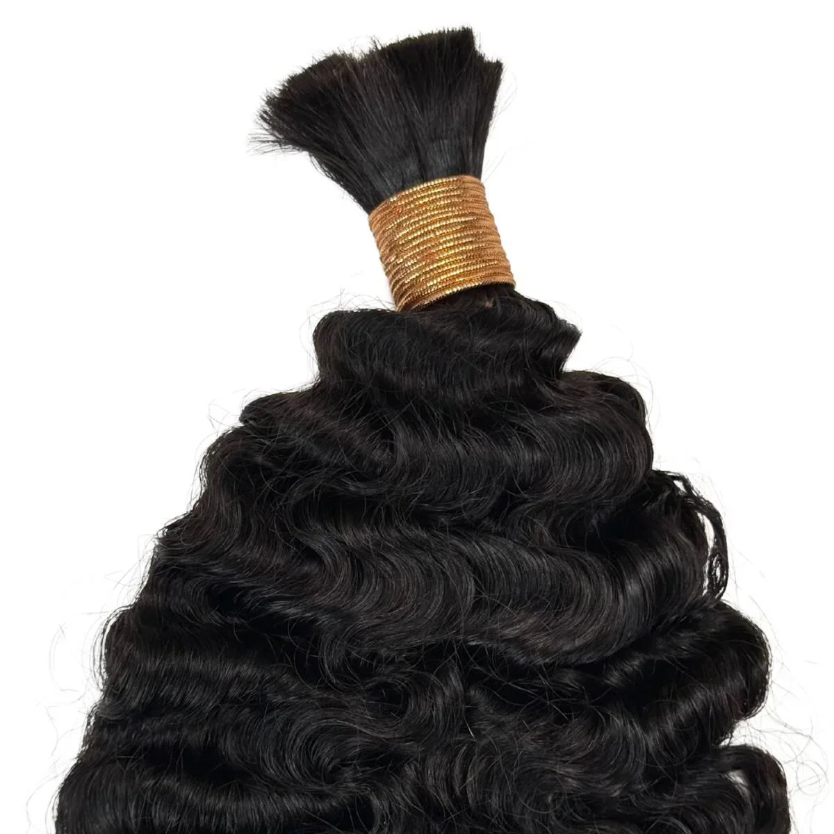 Burmese curly bulk human braiding hair in 100% human hair, from Nikki Smith Hair Collection