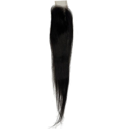 Brazilian Silky Straight 2x6 HD Closure showing a smooth and sleek hair texture with perfect straightness.