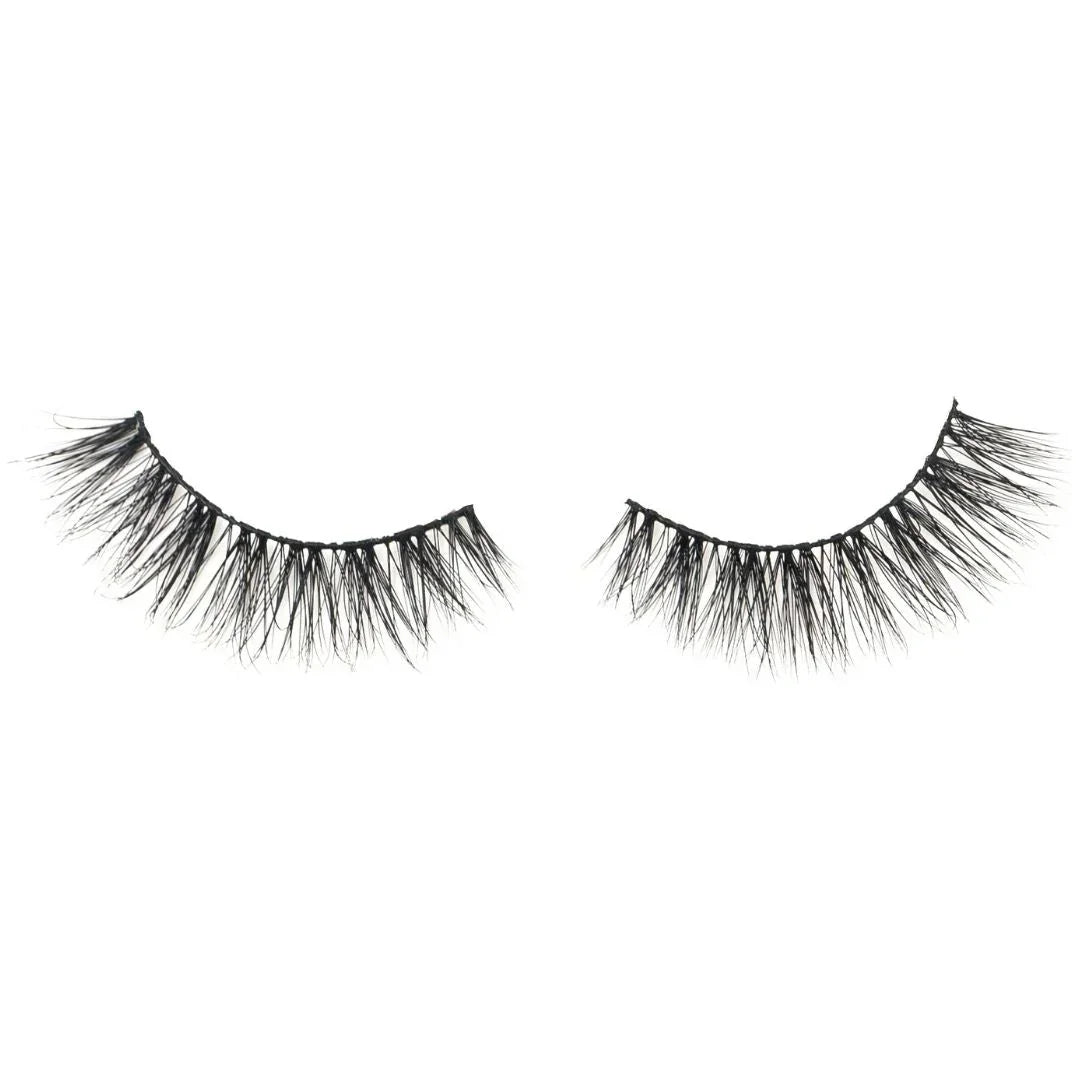 Amelia 3D faux mink lashes with voluminous layered volume for a dramatic flutter, from Nikki Smith Hair Collection