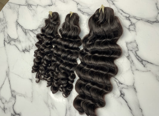 Raw Vietnamese Curly Bundles