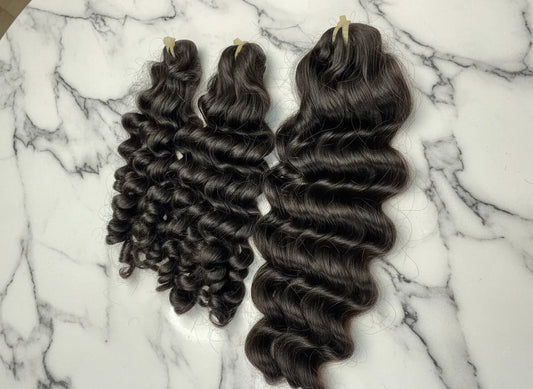 Raw Vietnamese Curly Bundles