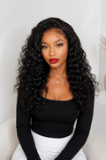 Burmese curly half wig in 100% human hair for a quick protective style, from Nikki Smith Hair Collection
