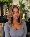 Raw Toffee Flip Glueless 5x5 HD Lace Closure Bob Wig