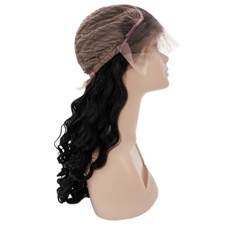 Brazilian Loose Wave Transparent Front Lace Wig available at the Nikki Smith Hair Collection