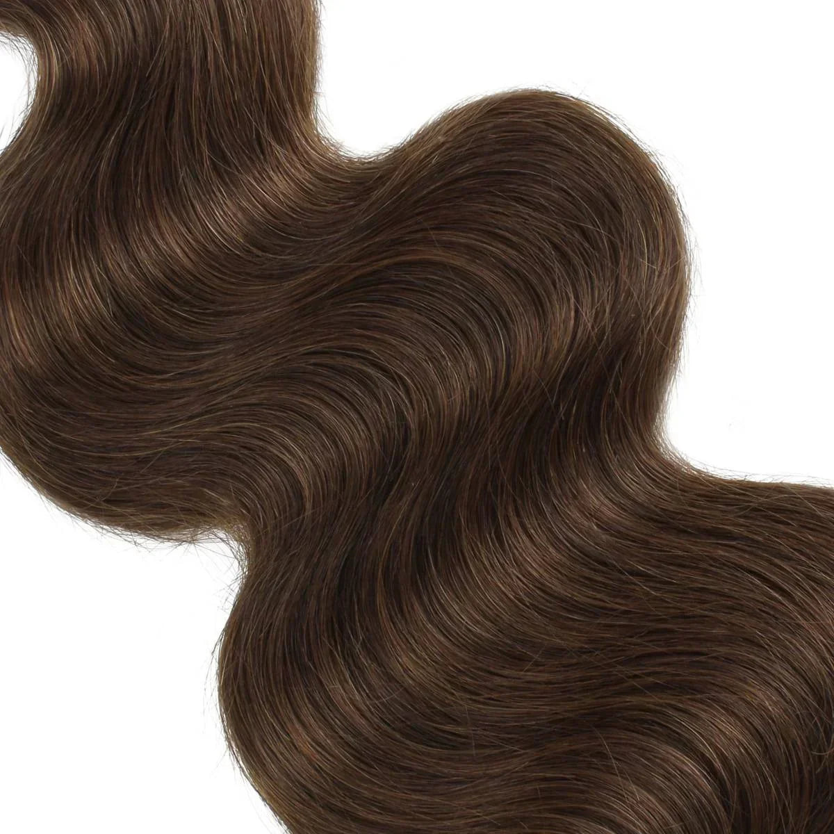 Chestnut brown body wave 100% human hair bundles with soft waves, from Nikki Smith Hair Collection