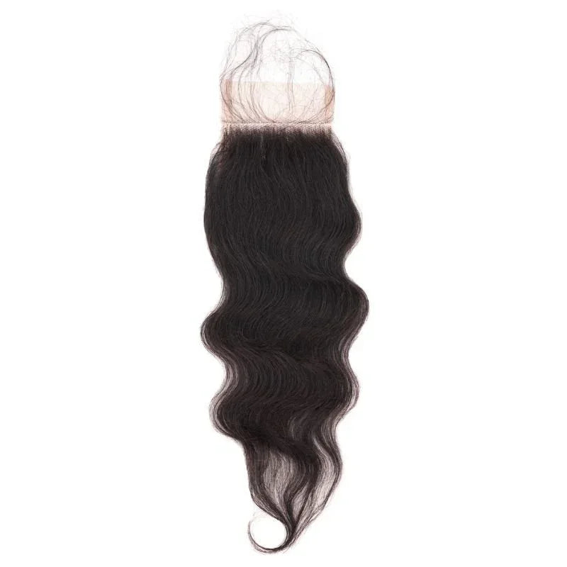 5x5 Raw Indian Curly Lace Closure from Nikki Smith Hair Collection, showcasing natural, unprocessed hair with a full and thick texture.