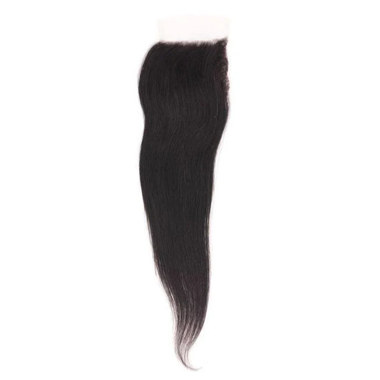 Brazilian Silky Straight HD Closure, featuring undetectable lace for a flawless natural look. Available in lengths 12" β 18".