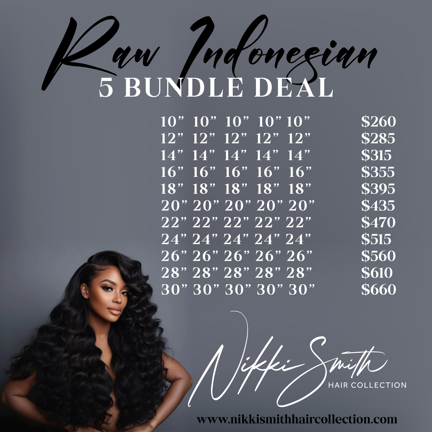 Raw Indonesian Straight hair bundles highlighting its natural shine and silky straight texture.