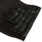 Off Black (1B) invisible clip-in hair extensions in 100% human hair – Nikki Smith Hair Collection