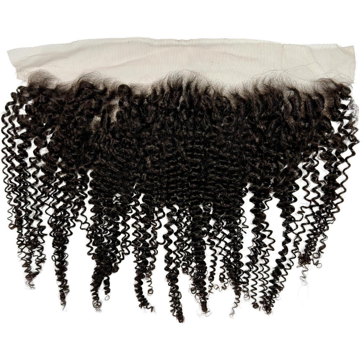 Jerry curl 13x4 HD lace frontal made from 100% virgin human hair