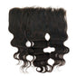 Back view of the HD Brazilian Body Wave Frontal with lace detailing and natural wave texture.