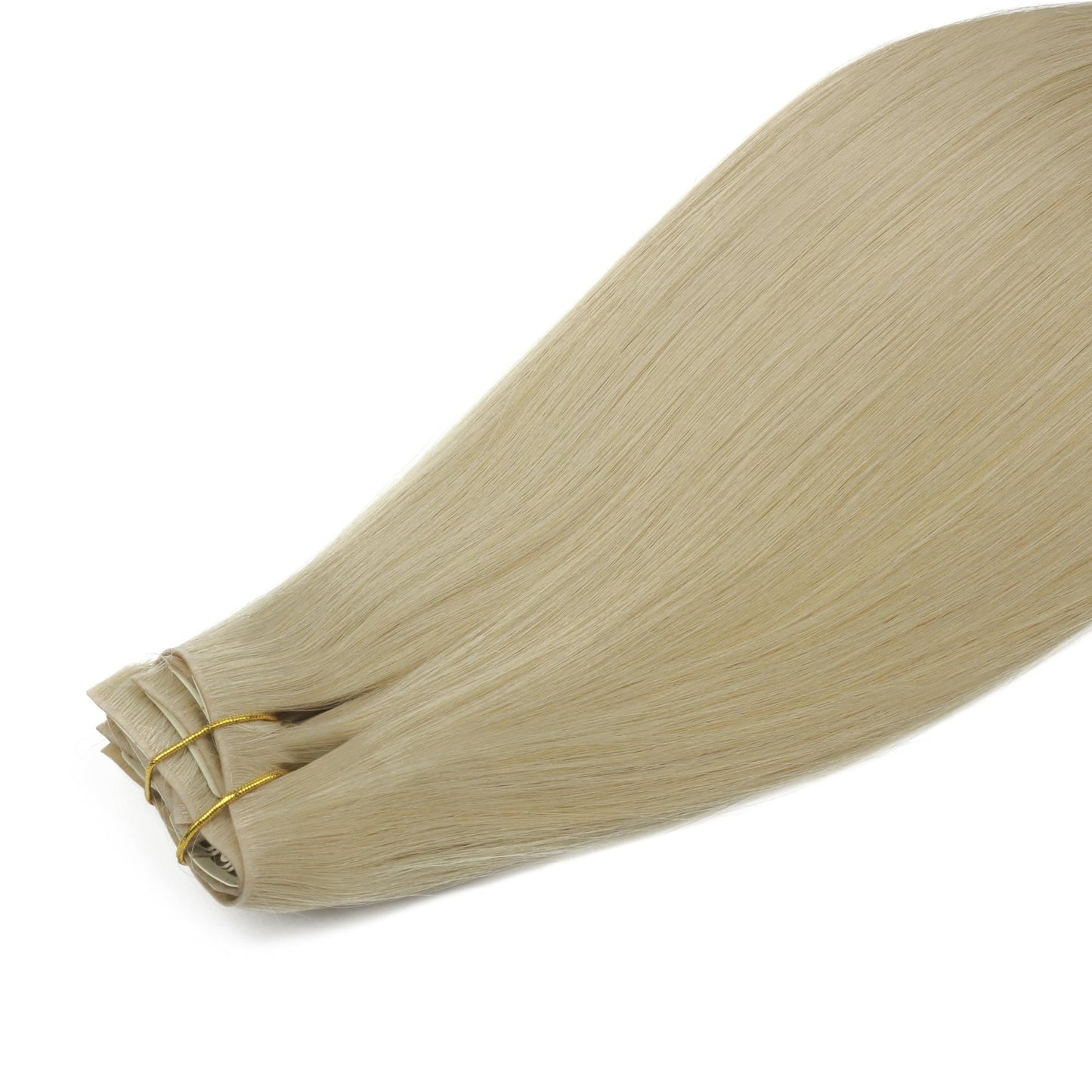 Warm Honey Blonde invisible clip-in hair extensions in 100% human hair – Nikki Smith Hair Collection
