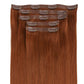 Rich Copper Auburn seamless clip-in hair extensions in 100% human hair – Nikki Smith Hair Collection