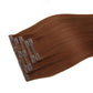 Rich Copper Auburn invisible clip-in hair extensions in 100% human hair – Nikki Smith Hair Collection