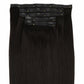 Off Black (1B) seamless clip-in hair extensions in 100% human hair – Nikki Smith Hair Collection