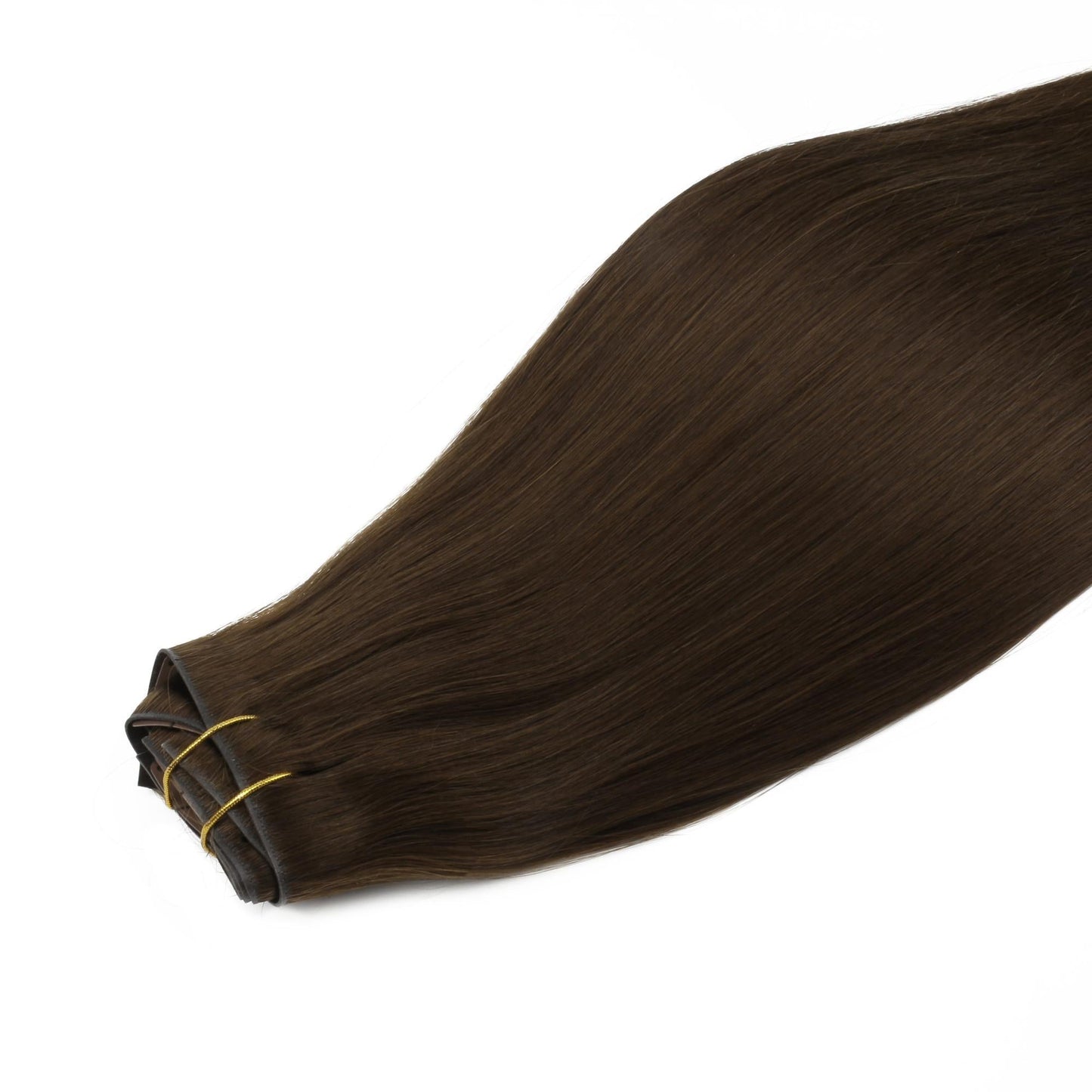 Dark Brown invisible clip-in hair extensions in 100% human hair – Nikki Smith Hair Collection
