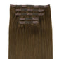 Chocolate Brown invisible clip-in hair extensions in 100% human hair – Nikki Smith Hair Collection