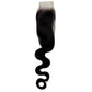 Brazilian Body Wave 2x6 HD Closure showing the beautiful natural waves and the invisible HD lace for a seamless fit.
