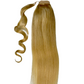 Bleach Blonde Ponytail with easy attachment system, perfect for adding volume and length in seconds.
