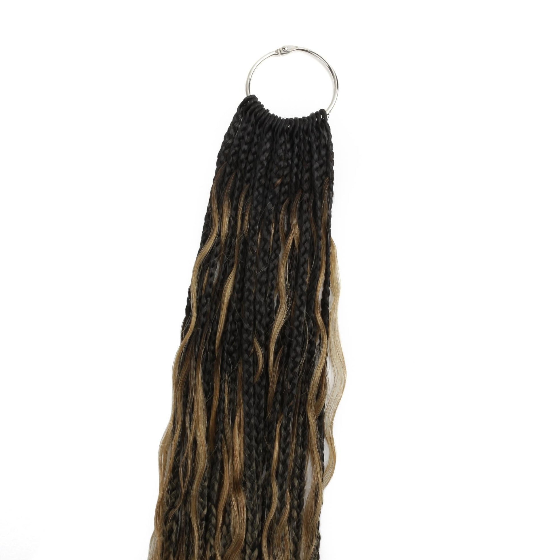 Honey blonde ombre deep wave boho braids with human hair blend – Nikki Smith Hair Collection