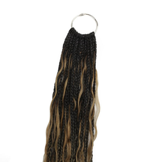 Honey blonde ombre deep wave boho braids with human hair blend – Nikki Smith Hair Collection