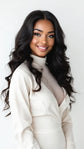 Raw Indian Wavy Natural Black Clip-in Extensions from Nikki Smith Hair Collection