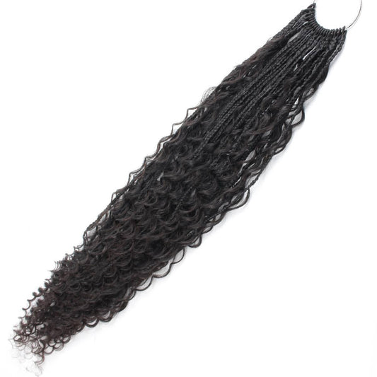Deep wave boho braids with human hair blend – Nikki Smith Hair Collection