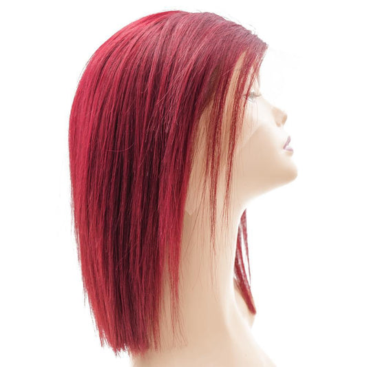Cherry 13x4 transparent lace front bob wig in 100% human hair, from Nikki Smith Hair Collection