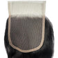 Yaki straight 4x4 transparent lace closure in 100% human hair, from Nikki Smith Hair Collection