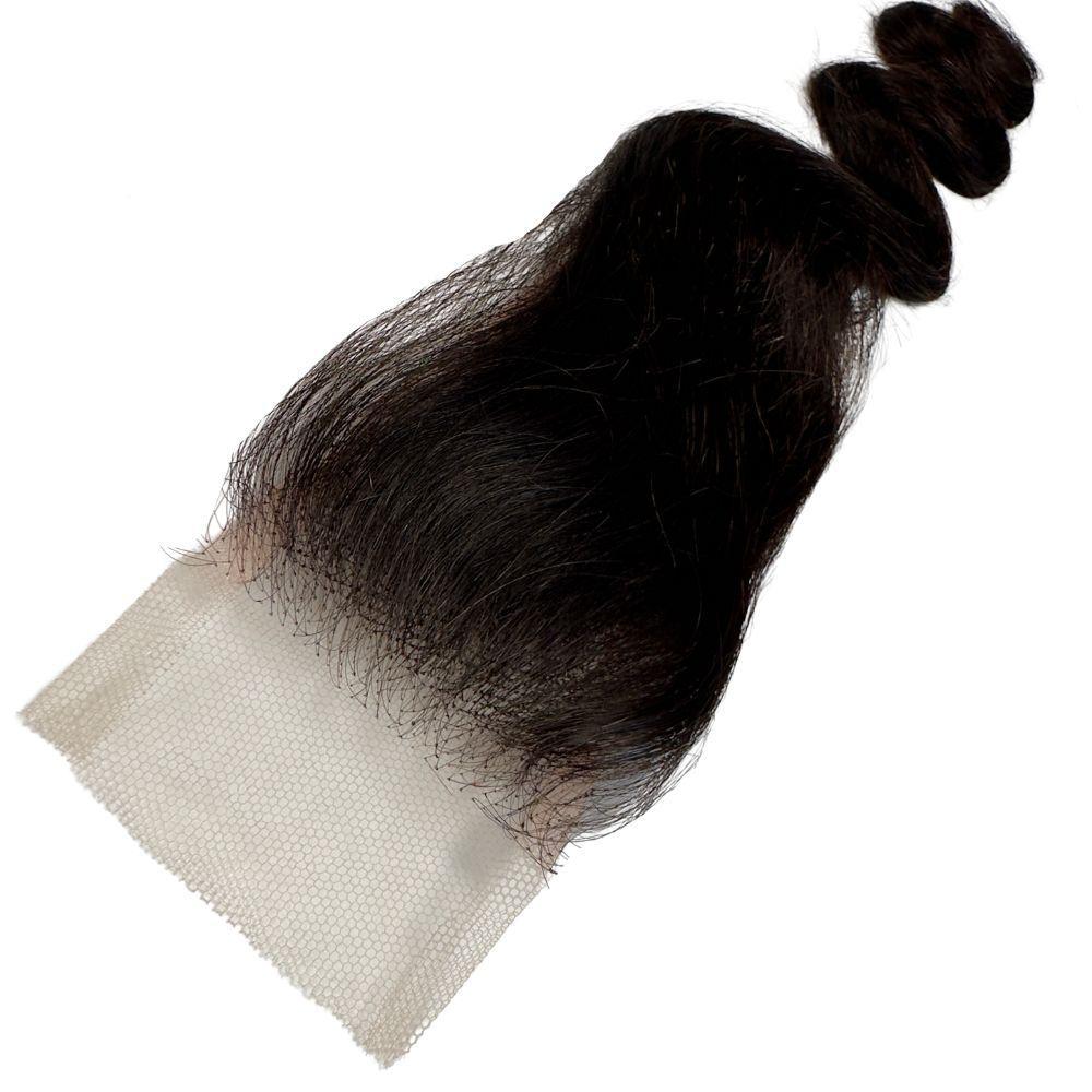 Brazilian Body Wave 2x6 HD Closure with a detailed view of the lace and soft, voluminous waves.