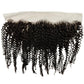 Jerry curl 13x4 transparent lace frontal made from 100% virgin human hair
