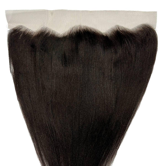 Yaki straight 13x4 transparent lace frontal made from 100% virgin human hair