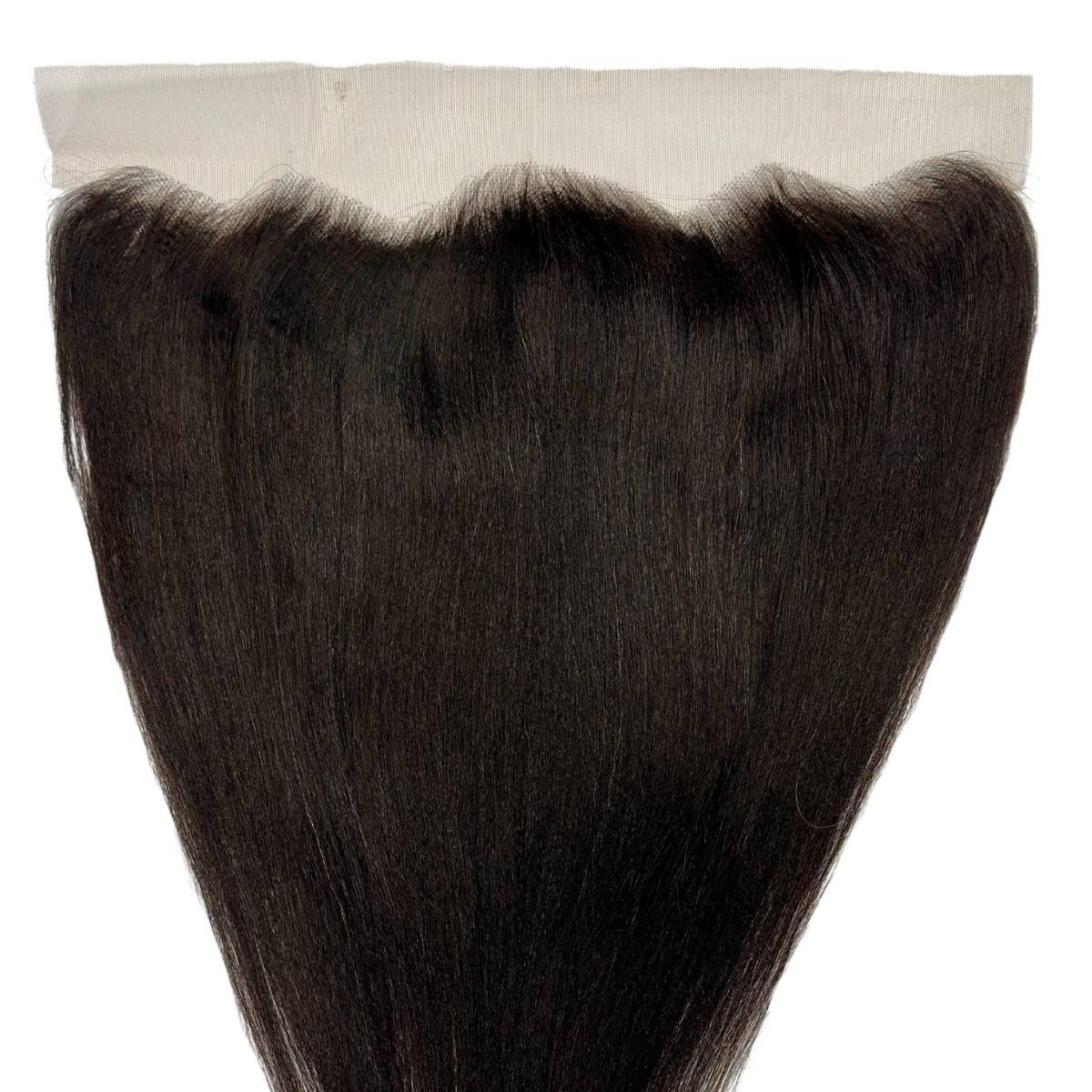 Yaki straight 13x4 transparent lace frontal made from 100% virgin human hair