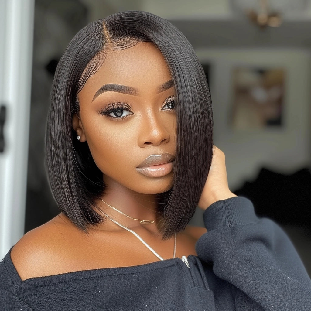 High-quality hair product from Nikki Smith Hair Collection, made with 100% human hair. Available in various styles, lengths, and densities to suit your unique look. Perfect for achieving a natural, seamless appearance with a customizable fit.