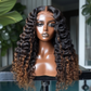 Nikki Smith Hair Collection HD Deep Wave Lace Front Wig, showcasing full density and a seamless hairline.