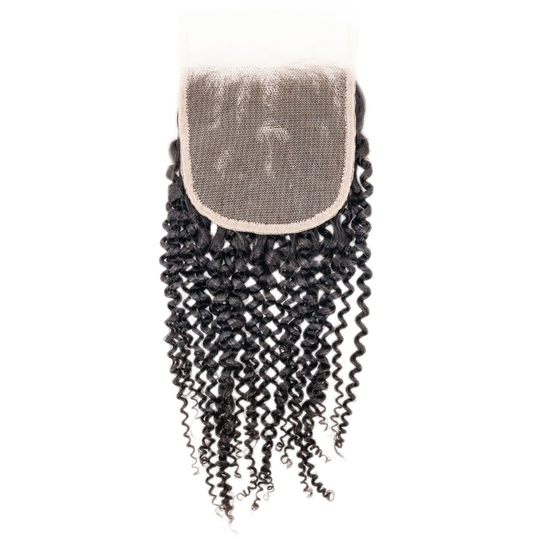 Brazilian Kinky Curly Closure available at Nikki Smith Hairr Collection