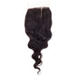 Brazilian Loose Wave 4x4 Transparent Closure captured in a styled look, showcasing the natural waves.