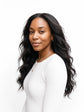 Kinky straight half wig from Nikki Smith Hair Collection