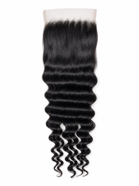 Raw loose deep wave 5x5 HD lace closure from Nikki Smith Hair Collection