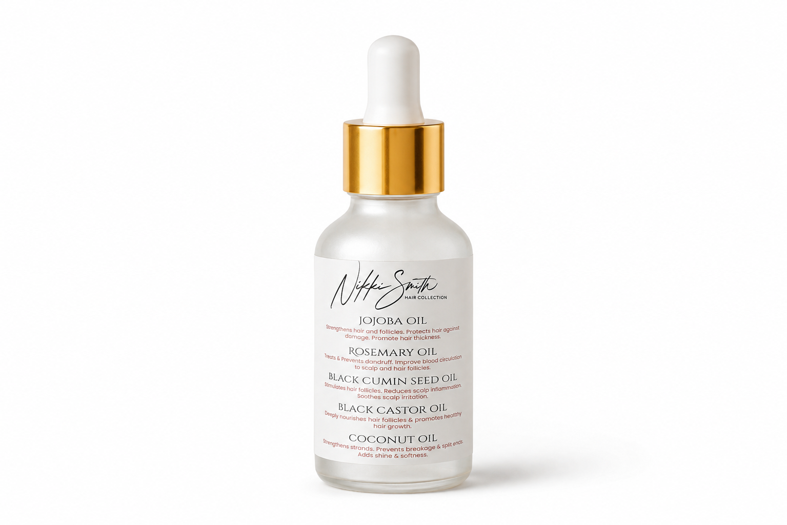 Nikki Smith Hair Growth Oil for scalp and edges from Nikki Smith Hair Collection