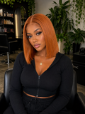 Cinnamon 13x4 Transparent Lace Front Bob Wig