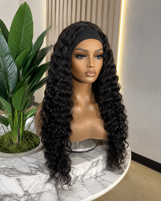 Deep Wave Headband Wig