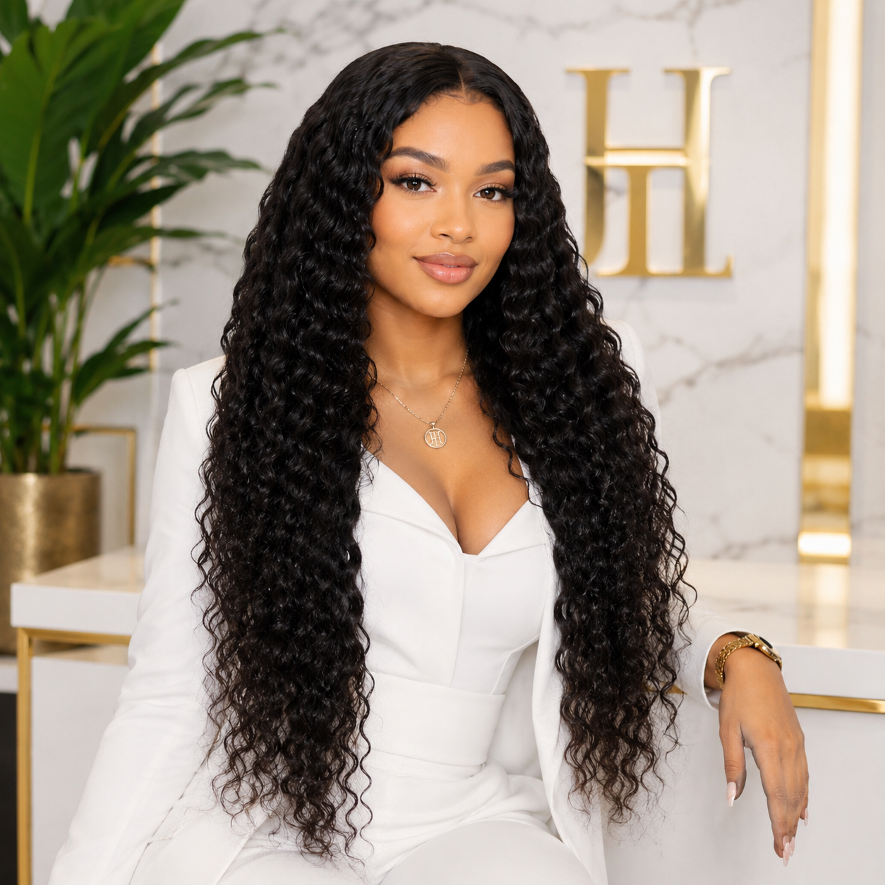 Glueless Deep Wave 2x6 HD Lace Closure Wig